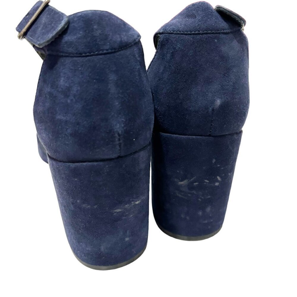 STUART WEITZMAN Soho Gal Navy Blue Sandals 9.5 M - Picture 5 of 9